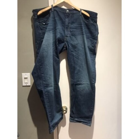EUC Levi's 502 Big & Tall Regular Taper Rosefinch Rigid Denim 59684-0003 46x32